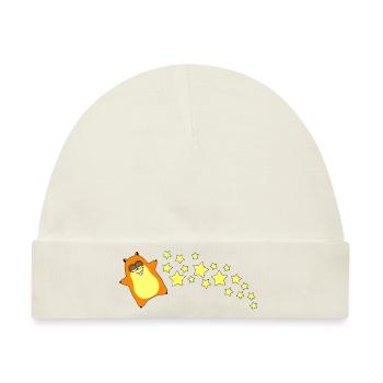 HamSternschnuppe - Baby Premium Organic Mütze - Naturweiß - Vorne