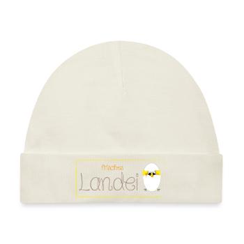 Landei - Baby Premium Organic Mütze - Naturweiß - Vorne