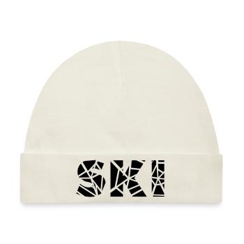 ski - Baby Premium Organic Mütze - Naturweiß - Vorne