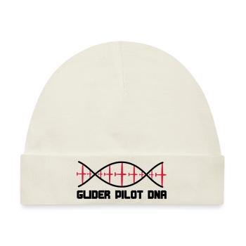 dna segelflieger text - Baby Premium Organic Mütze - Naturweiß - Vorne