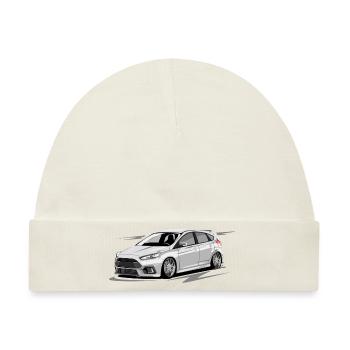 Focus MK3 RS ohne Fahrer - Baby Premium Organic Mütze - Naturweiß - Vorne