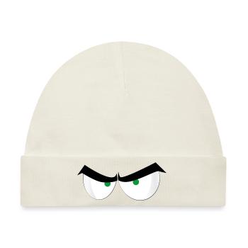 Verärgerte Augen - Baby Premium Organic Mütze - Naturweiß - Vorne