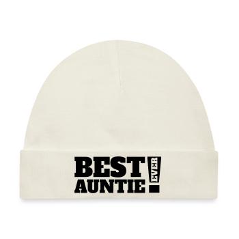 Best Auntie Ever - Baby Premium Organic Mütze - Naturweiß - Vorne