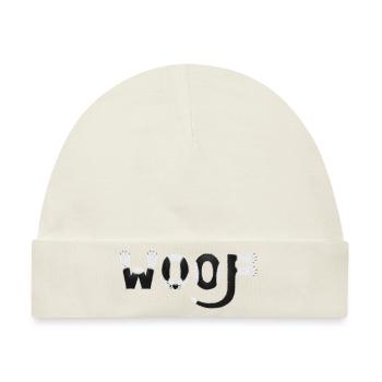 Hund Shirt Woof Woof Dog - Baby Premium Organic Mütze - Naturweiß - Vorne