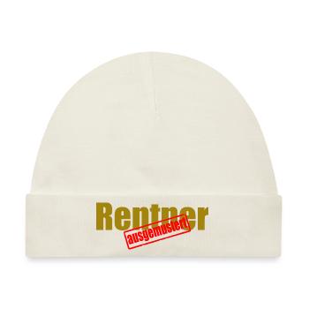 rentner - Baby Premium Organic Mütze - Naturweiß - Vorne