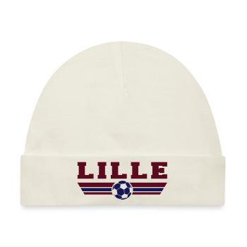 Lille Fußball - Baby Premium Organic Mütze - Naturweiß - Vorne