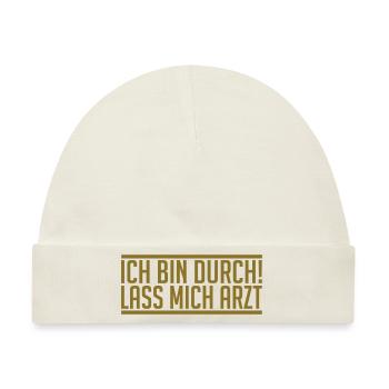 Arzt - Baby Premium Organic Mütze - Naturweiß - Vorne
