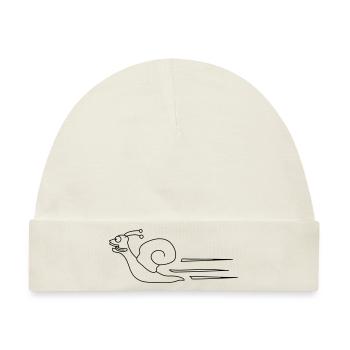Fast Snail - Baby Premium Organic Mütze - Naturweiß - Vorne