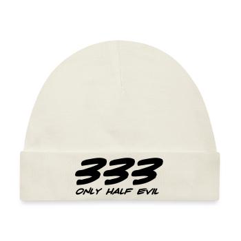 Half evil - Baby Premium Organic Mütze - Naturweiß - Vorne