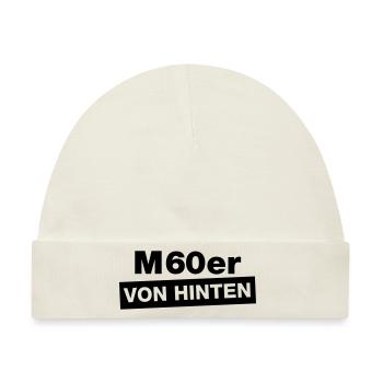 M60er Von Hinten - Baby Premium Organic Mütze - Naturweiß - Vorne