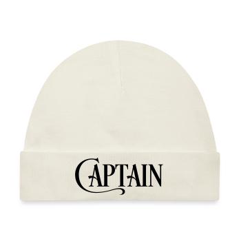 captain - Baby Premium Organic Mütze - Naturweiß - Vorne