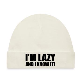 Lazy - Baby Premium Organic Mütze - Naturweiß - Vorne