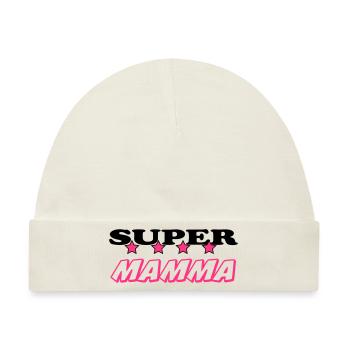 Super mamma - Baby Premium Organic Mütze - Naturweiß - Vorne