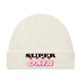 Super oma - Baby Premium Organic Mütze - Naturweiß - Vorne