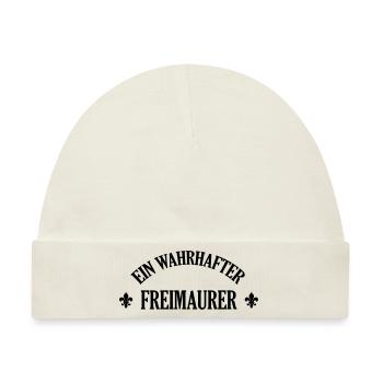 Freimaurer Freimaurerin Freimaurerei Freiheit - Baby Premium Organic Mütze - Naturweiß - Vorne