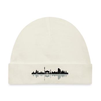 Skyline Berlin - Baby Premium Organic Mütze - Naturweiß - Vorne