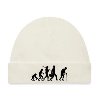 Evolution Opa Design - Baby Premium Organic Mütze - Naturweiß - Vorne