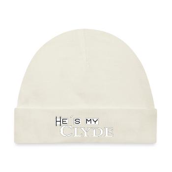 Partnerlook Bonnie & Clyde 2 (part2) Geschenk Paar - Baby Premium Organic Mütze - Naturweiß - Vorne