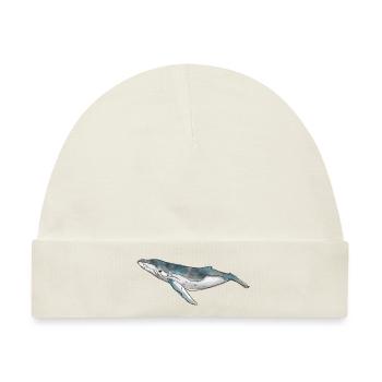Wal Aquarell - Baby Premium Organic Mütze - Naturweiß - Vorne