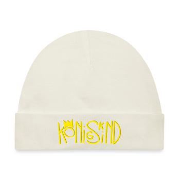 Koenigskind - christliches Design, Handlettering - Baby Premium Organic Mütze - Naturweiß - Vorne