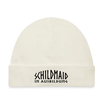 Schildmaid in Ausbildung - Baby Premium Organic Mütze - Naturweiß - Vorne