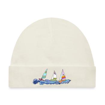 Segelboote - Baby Premium Organic Mütze - Naturweiß - Vorne