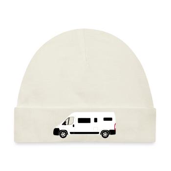 Wohnmobil - Baby Premium Organic Mütze - Naturweiß - Vorne