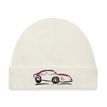 Auto Car - Baby Premium Organic Mütze - Naturweiß - Vorne