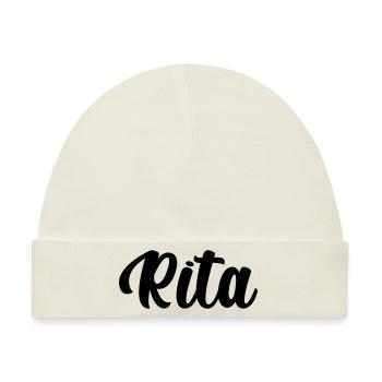Rita - Baby Premium Organic Mütze - Naturweiß - Vorne