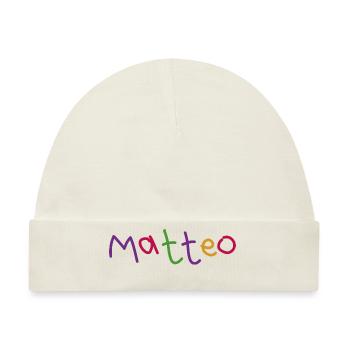 Matteo - Baby Premium Organic Mütze - Naturweiß - Vorne