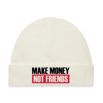 Make Money Logo - Baby Premium Organic Mütze - Naturweiß - Vorne