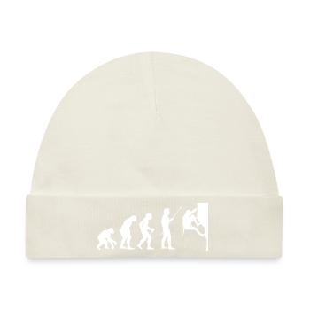 Climbing Evolution Boulderin Mountaineering Boulde - Baby Premium Organic Mütze - Naturweiß - Vorne