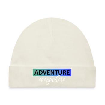 Adventure everywhere - Baby Premium Organic Mütze - Naturweiß - Vorne