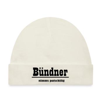 bündner nimms patschifig - Baby Premium Organic Mütze - Naturweiß - Vorne