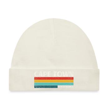 Kapstadt Südafrika Vintage Retro 70s Cape Town - Baby Premium Organic Mütze - Naturweiß - Vorne