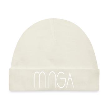 Minga München - Baby Premium Organic Mütze - Naturweiß - Vorne