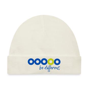 Be Different - Be Yourself!! - Baby Premium Organic Mütze - Naturweiß - Vorne