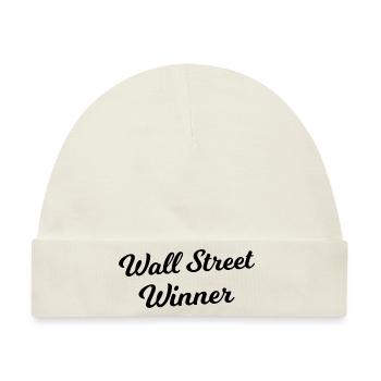 Gewinner in Wall Street - Baby Premium Organic Mütze - Naturweiß - Vorne
