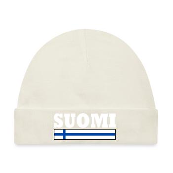 Suomi - Baby Premium Organic Mütze - Naturweiß - Vorne