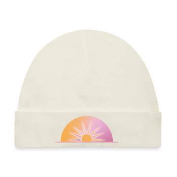 Pastellfarbener Sonnenaufgang - Baby Premium Organic Mütze - Naturweiß - Vorne