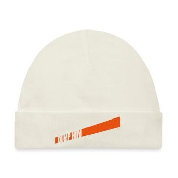 dump him Zitat Logo - Baby Premium Organic Mütze - Naturweiß - Vorne