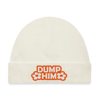 dump him Zitat Logo - Baby Premium Organic Mütze - Naturweiß - Vorne