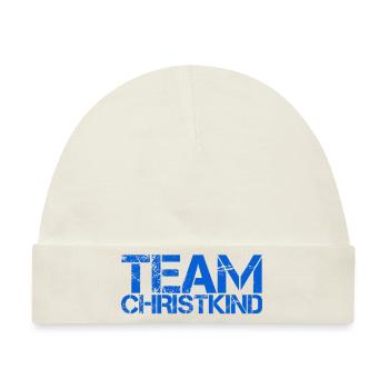 TEAM CHRISTKIND. Weihnachten Merry Christmas X-Mas - Baby Premium Organic Mütze - Naturweiß - Vorne