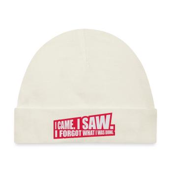 I came saw forget - Baby Premium Organic Mütze - Naturweiß - Vorne