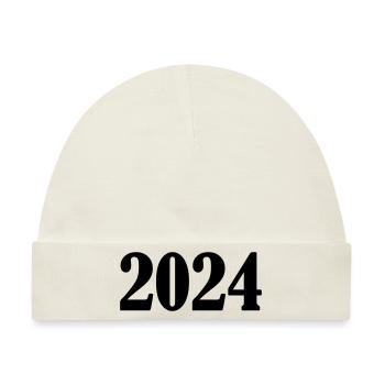 2024 - Baby Premium Organic Mütze - Naturweiß - Vorne