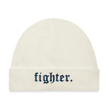 fighter. schatten mit Linien - Baby Premium Organic Mütze - Naturweiß - Vorne