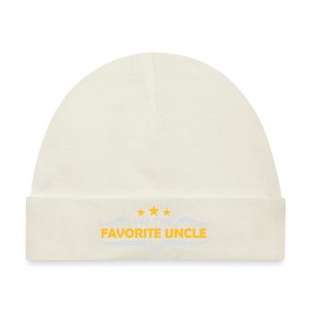 im the favorite uncle - Baby Premium Organic Mütze - Naturweiß - Vorne