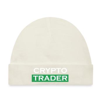 Crypto Bitcoin Trading - Baby Premium Organic Mütze - Naturweiß - Vorne