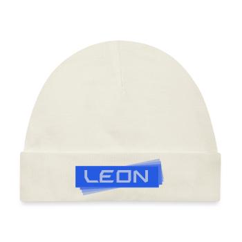Geschenk für leon - Baby Premium Organic Mütze - Naturweiß - Vorne