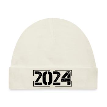2024 - Baby Premium Organic Mütze - Naturweiß - Vorne
